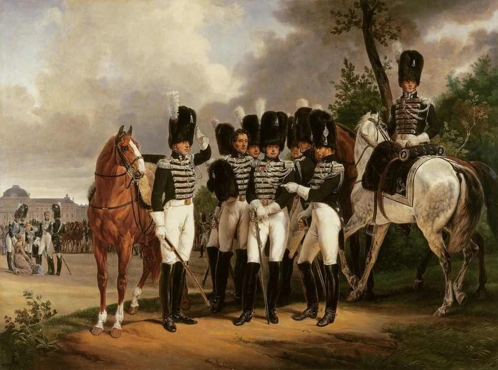  Émile Jean Horace Vernet-227-Ritratto del generale Marchese de Talhout-Roy  